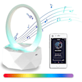 Miniatyrbillede 1 af 4: Bluetooth Ring Natlampe Højttaler Farveskiftende Bærbar