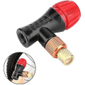 Miniatyrbilde 2 av 5: Sykkelpumpeventilhode Sykkeldekkpumpe For Landeveissykler Og Terrengsykler (svart rød) (1 stk)