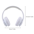 Miniatyrbilde 1 av 5: 3,5 mm Trådløse Foldbare Spillhodetelefoner for Musikk