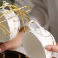 Miniatyrbillede 4 af 5: Nordisk Hjem Køkken Bordplade Kaffe Kop Holder 6 Kopper Stativ Guld Metal Kopper Holdere Stativ Dræn Orga