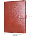 Miniatyrbilde 2 av 5: A4 Dokumentmappe, A4 Notatblokk Dokumentmappe Klippbrett, A4 Organizer Sorter (brun)