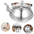 Miniatyrbillede 4 af 8: Rustfri stål tekande med fin si og infuser, tekedel med stor kapacitet til hjemmerestaurant