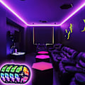 Miniatyrbillede 1 af 5: LED-Stripslys med Musiksynkronisering RGB 20m 600leds Bluetooth-styring