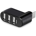 Pikkukuva 1 / 4: Kompakti koko, nopea USB 2.0 -keskitin, musta mini USB 3 portin kiertävä jakaja