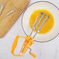 Miniatyrbild 4 av 5: Rostfritt Stål Manuell Rotationsäggvisp Handmixer Mjölkvisp Mjölkskummare Blender Mixer Köksverktyg
