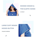 Miniatyrbillede 1 af 3: Hurtigtørrende Skiftekåbe Mikrofiber Surf Poncho Håndklæde Opbevaring