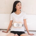 Miniatyrbilde 3 av 5: Varme- og massasjebelte for menstruasjonssmerter. Oppladbar massasjeapparat for månedlige menstruasjonssmerter og ubehag. Soothing varmepulser med 3 intensitetsmoduser