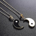 Miniatyrbilde 1 av 2: 2 stk Yin og Yang anheng puslespill halskjede bursdagsgaver
