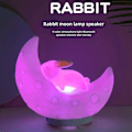 Miniatyrbild 4 av 5: Atmosfär Kanin Måne Högtalare LED-lampor RGB Nattlampa