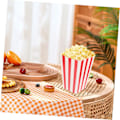 Pikkukuva 3 / 8: 24 kpl Värikkäitä Popcorn-ämpäreitä Illat Klassiset Raidalliset Popcorn-laatikot