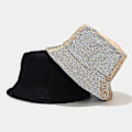 Miniatyrbilde 5 av 5: Høst-Vinter Bucket Hat Solid Fiskerhatt Kordfløyel Solhatt Reversibel Hip-Hop Caps Foldbar Billig Jakthatt Fiskehatt Light blue