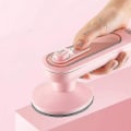 Miniatyrbilde 2 av 3: Håndholdt Dampmaskin, Kraftig Klesdamper, Bærbar Rask Oppvarming Dampstrykejern Strykeutstyr For Hjemmet (1stk Rosa)