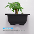 Pikkukuva 4 / 5: 15 kpl 4,7 tuuman kukkaruukkua, neliömäiset muoviset bonsai-harjoitusruukut, kukka- ja mehikasviruukut