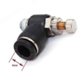 Miniatyrbillede 3 af 4: 5 stk Pneumatisk Push-on Luftstyringsventil, 6mm Rør Udvendig Diameter X G1/4 Hantråd