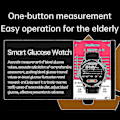 Miniatyrbilde 3 av 5: 2024 Blodsukker Smartklokke Ecg+ppg Overvåking Blodtrykk Kroppstemperatur Smartklokke Menn Ip68 Vanntett Treningsarmbånd - Smartklokker Ny Black Leather