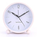 Miniatyrbild 3 av 5: Tyst väckarklocka, Tick-Free Analog Väckarklocka, Minimalistisk Rund Metall Ljus Väckarklocka Black