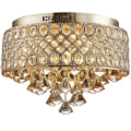 Miniatyrbild 2 av 5: 4-ljus 38 cm Flush Mount-lampor Metall Guld Traditionell 110-120v