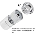 Miniatyrbillede 5 af 5: 5 stk. Han-Gevinde Vandhane Adapter M22 til M18 Vandhane Adapter Messing Gevinde Adapter Vandhane Metal Gave