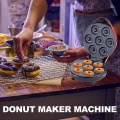 Miniatyrbilde 3 av 5: 1200W Automatisk Donutmaskin for Frokost Snacks Desserter