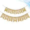 Miniatyrbillede 2 af 3: Baby Fødselsdagsfest Tilbehør Elegant Bunting Dekoration Linned Svalehale Banner Bogstav Girland Flag