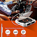 Miniatyrbilde 3 av 5: CD-spiller A-b Repeat Bluetooth-kompatibel CD-spiller Minnefunksjon For Hjem Bil White