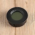 Miniatyrbillede 2 af 5: Rund Mini Digital Cigar Humidor Hygrometer Termometer