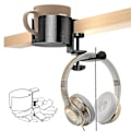 Miniatyrbild 1 av 2: 360° Rotationsbart Kopphållare Bordskantmontering Förvaringsställ
