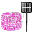 Miniatyrbillede 1 af 5: Udendørs Solcelledrevne LED-Lysstreng Bryllup 10m 100 LED 8 Tilstande