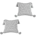 Miniatyrbillede 1 af 4: 2 stk Håndlavede Tassel Dekorative Pudebetræk, Pudebetræk Sofa Sofa Bed Stue