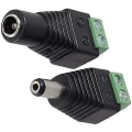 Miniatyrbilde 2 av 4: 5 Par DC-kontakter 5,5 mm x 2,1 mm 12V Hann Hunn Plugg