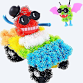 Miniatyrbillede 4 af 5: Børns DIY Puffer Ball Konstruktionslegetøj Klæbrig Torn Bold Klynge 3D Samling Byggeklodser