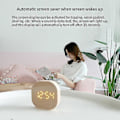 Miniatyrbilde 5 av 5: Bluetooth Speilbordklokke Barn Alarmklokke Søt Katt Digital Alarm C