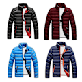 Pikkukuva 2 / 5: Miesten paksu puuvillakangastakki pystykauluksella, slim-fit