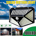 Miniatyrbilde 1 av 5: Solcelle Vegglamper Utendørs 100 LED 3 Moduser 270 Vinkel IP65