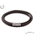 Miniatyrbillede 2 af 5: Mode Kvinder Mænd Læder Flettet Manschet Armbånd Unisex Armbånd