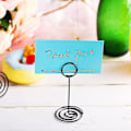 Miniatyrbillede 5 af 5: 24 Pak Bordnummerholder Bryllup Bord Navnekort Holder Klips Billede Memo Note Foto Stativ (bla