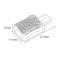 Miniatyrbillede 3 af 5: 10 stk Micro USB T-Port Han 5-polet Stikkontakt Dæksel