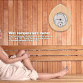 Miniatyrbild 2 av 4: Bastu Hygrotermograf 2-i-1 Trä Termometer-Hygrometer Ångbastu