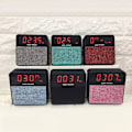 Miniatyrbild 3 av 5: JT2605 Trådlös Bluetooth-högtalare LED-väckarklocka Handsfree