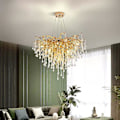 Miniatyrbillede 5 af 5: 80cm Lysekrone Hængende Lampe Luksus Guld Moderne Mode