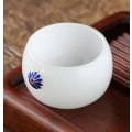 Miniatyrbillede 3 af 4: Hvid Porcelæn Jade Tekop Glas Jade Master Kop Tekop Blå