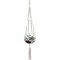Miniatyrbild 4 av 5: Hängande Korg Rep Växt Hängare Macrame Hängande Korg Växt Hängare Bomull Blomma Kruka