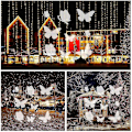 Miniatyrbilde 2 av 5: Vanntett 4W 4 LED-er Fargerik LED-projektor Jul