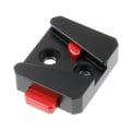 Miniatyrbild 4 av 5: Snabbkoppling för kamera V-fäste Lås Qr-system 1/4 för stativ Monopod