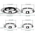 Miniatyrbilde 3 av 4: 4 stk Rustfritt Stål Wok Ring Gasskomfyr 21,5-28 cm