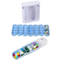 Miniatyrbillede 3 af 5: 1x7 Dages Uge Pilleboks Organizer Tablet Medicin Opbevaring Dispenser Stor Stabelbar - yuhao