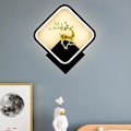 Miniatyrbilde 3 av 4: 14w Vegglampe for soverom, nattbord og stue - Hjortelampe