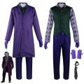 Miniatyrbillede 1 af 5: The Joker Kostume Outfit - Frakke, Skjorte, Vest, Slip, Handsker og Bukser - Sæt til Voksne 3XL