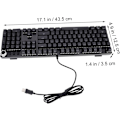 Miniatyrbild 2 av 8: Ergonomiskt tangentbord Ergonomiskt RGB-bakgrundsbelyst mekaniskt speltangentbord 104 tangenter Trådbundet USB-speldator tangentbord