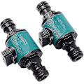 Miniatyrbillede 3 af 3: -2 styk 16mm havevandsslange hurtige koblinger med 2-vejs stopventil